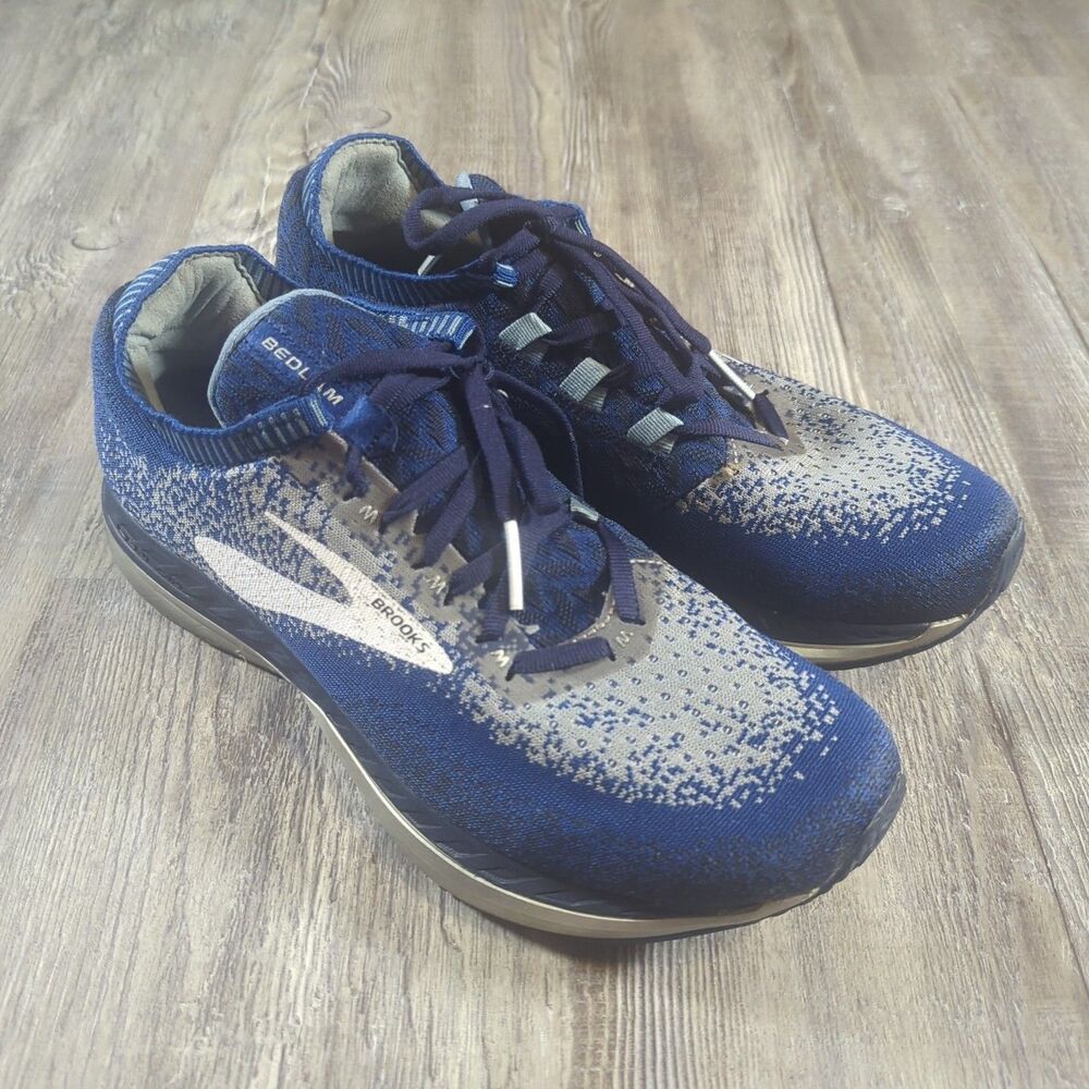 Brooks Bedlam Men's Running Shoes Medium D US Size 9 Navy Blue Low Top